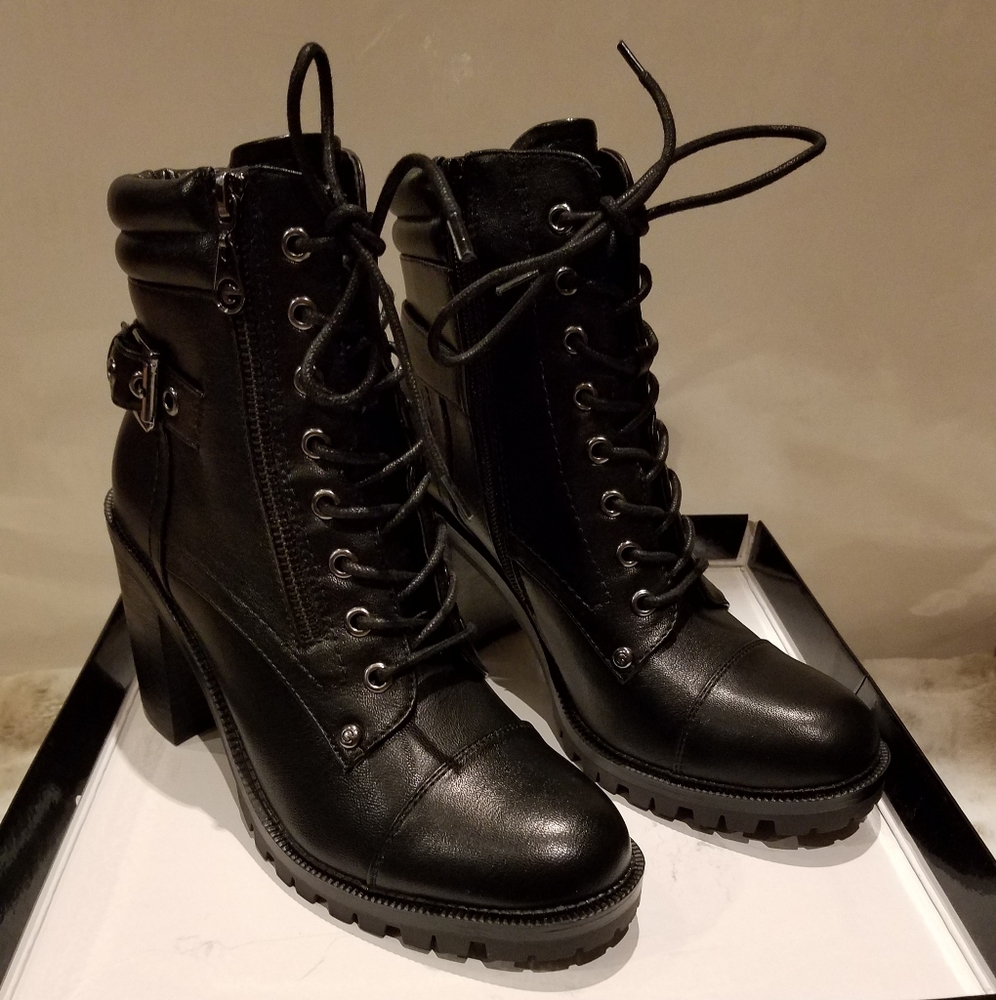 GBG guess black combat boots